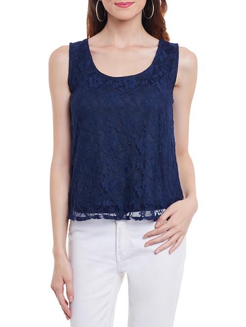women's straight round neck top - 11360269 - Very Small Image - 1
