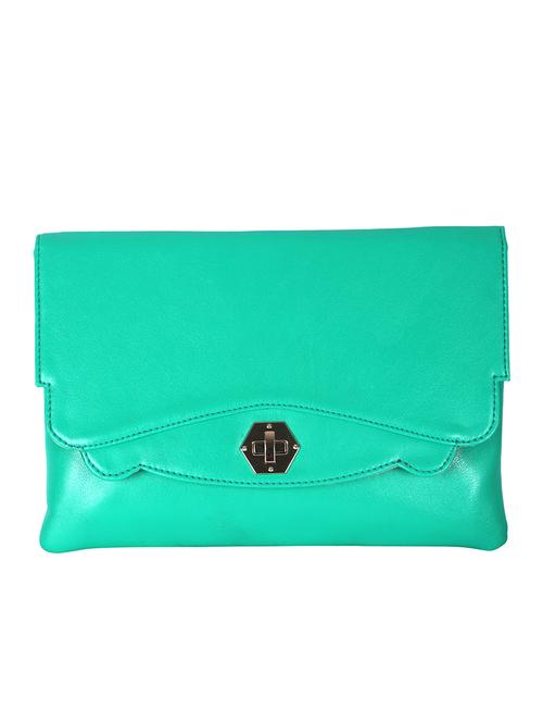 green leatherette clutch - 11366387 - Very Small Image - 1