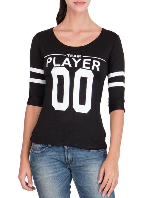 black cotton regular top - 11368772 - Very Small Image - 1