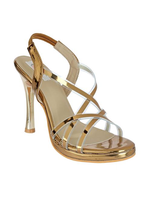 metallic leatherette stilettos - 11374133 - Very Small Image - 1