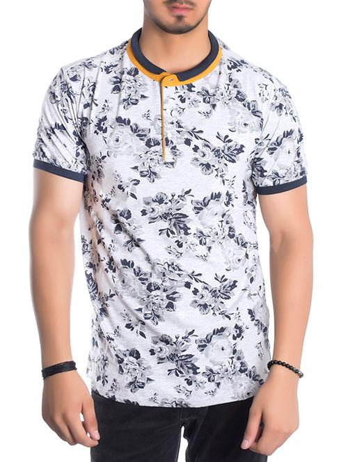 white printed cotton t-shirt - 11376890 - Very Small Image - 1