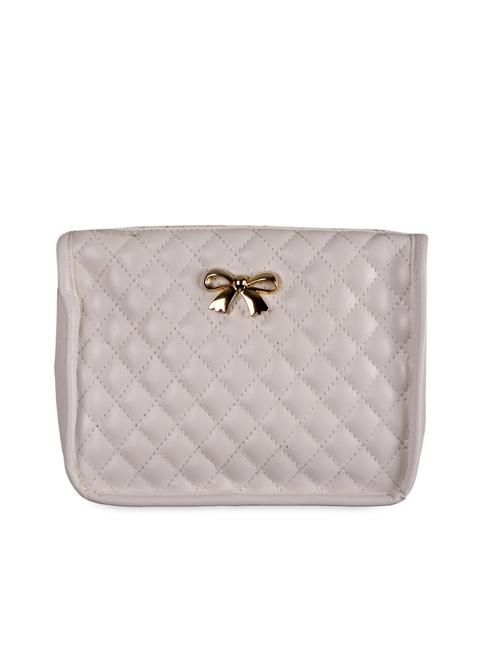 quilted white leatherette sling bag - 1138071 - Very Small Image - 1