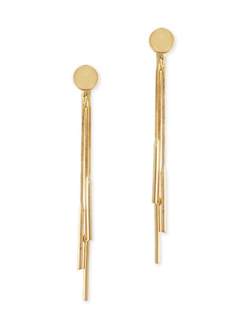 gold brass studs earring - 11381566 - Very Small Image - 1