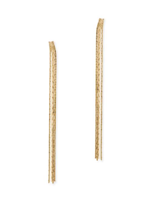 gold brass studs earring - 11381570 - Very Small Image - 1