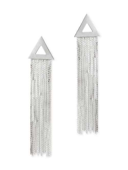 black brass drop earrings - 11381601 - Very Small Image - 1
