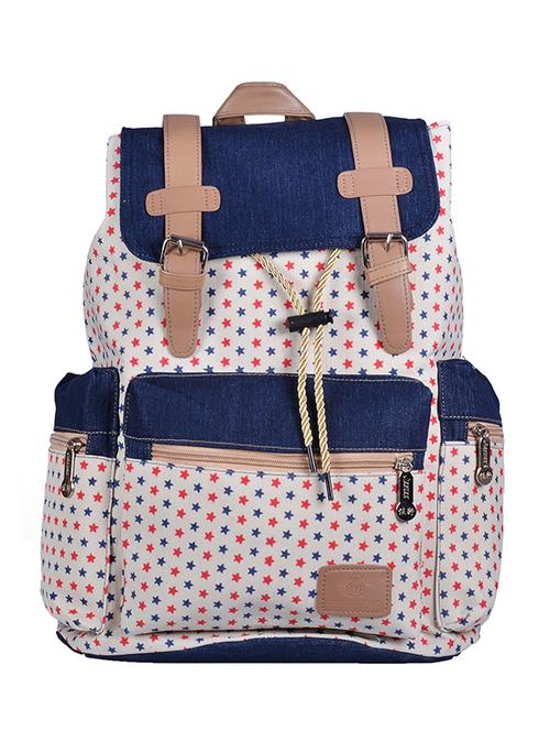 multi coloured canvas printed backpack - 11383087 - Very Small Image - 1