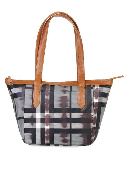 grey printed boat-shaped handbag - 1138819 - Very Small Image - 1