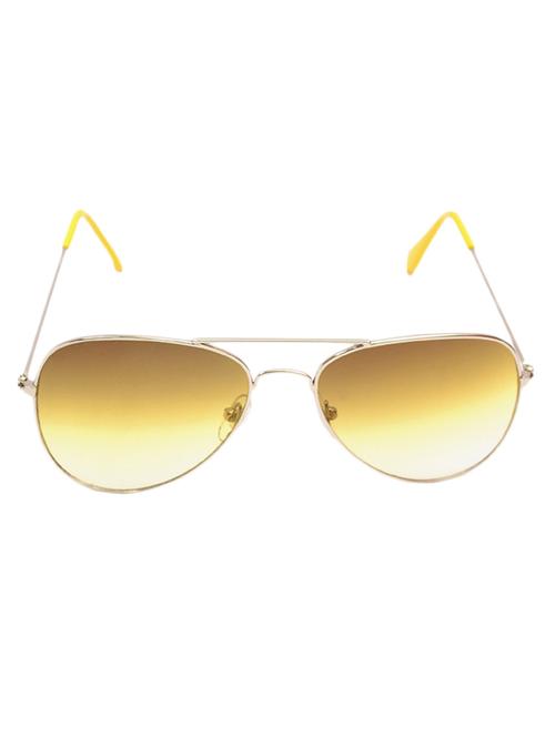 yellow metal aviator men sunglass - 11388283 - Very Small Image - 1