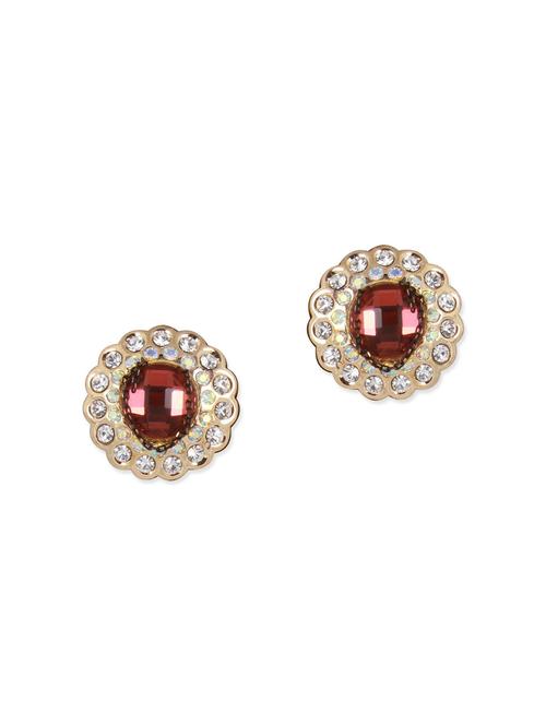 red brass studs earrings - 11388725 - Very Small Image - 1