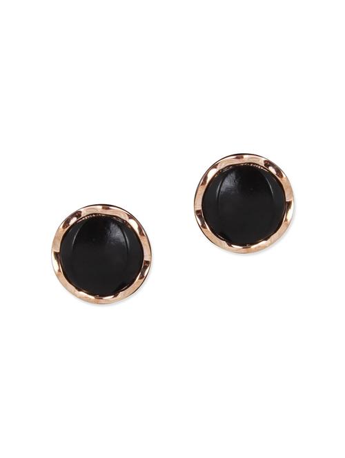 black brass studs earrings - 11388732 - Very Small Image - 1