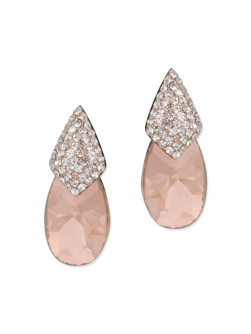 brown brass drop earrings - 11388743 - Very Small Image - 1