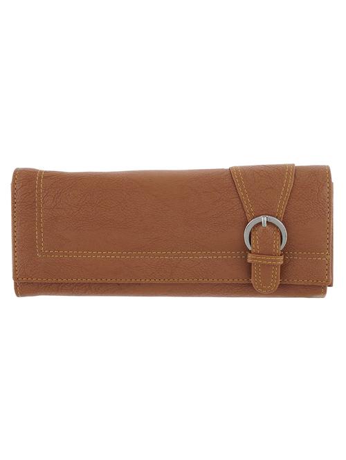 brown leatherette (pu) clutch - 11393080 - Very Small Image - 1