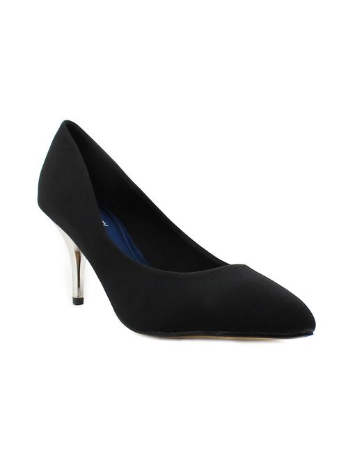 black fabric slip on pumps - 11395906 - Very Small Image - 1
