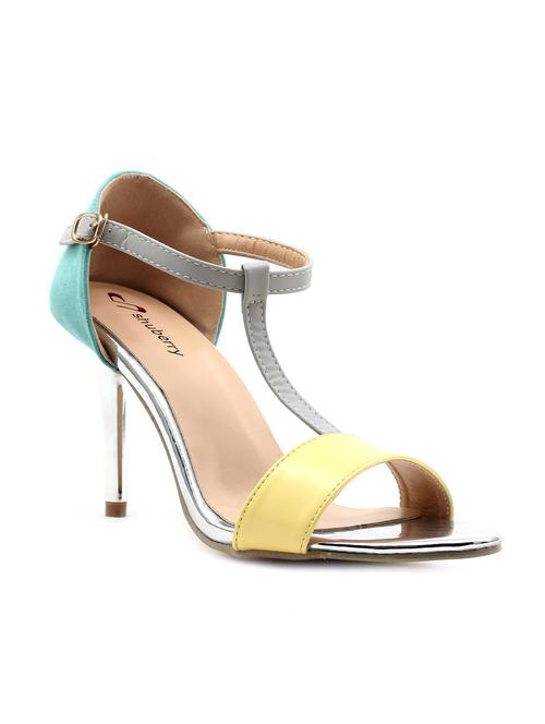 multi colored faux leather ankle strap sandal - 11395943 - Very Small Image - 1