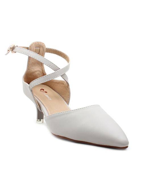 grey faux leather ankle strap sandal - 11395953 - Very Small Image - 1