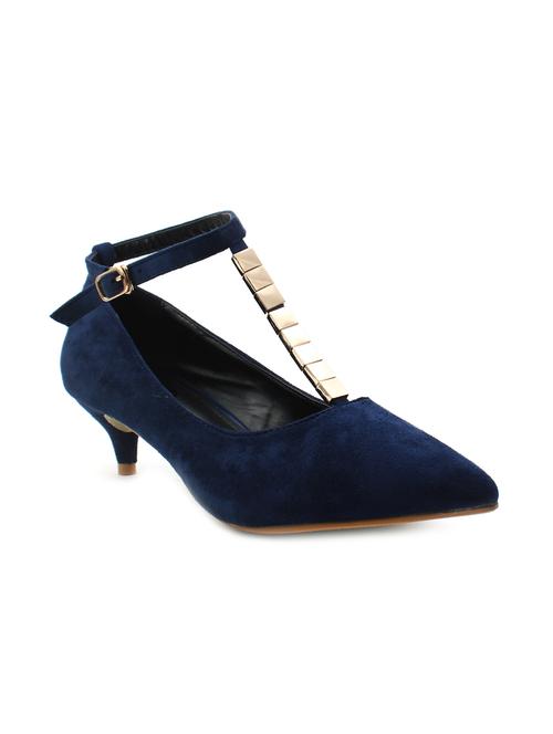 navy suede ankle strap sandal - 11395987 - Very Small Image - 1