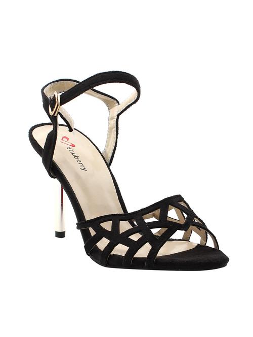 black suede ankle strap sandal - 11396005 - Very Small Image - 1