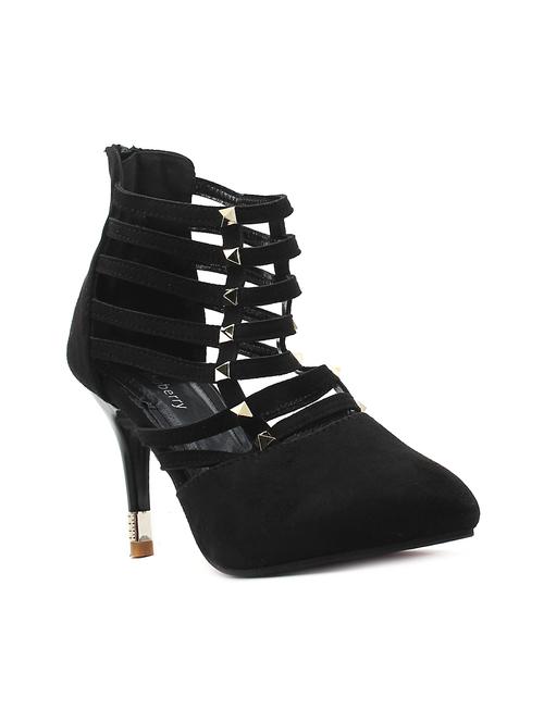 black suede ankle strap sandal - 11396024 - Very Small Image - 1