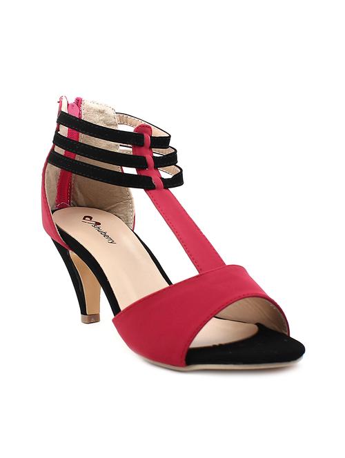 red faux leather closed back sandal - 11396050 - Very Small Image - 1