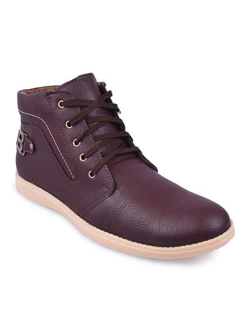 maroon ankle boots - 11401694 - Very Small Image - 1
