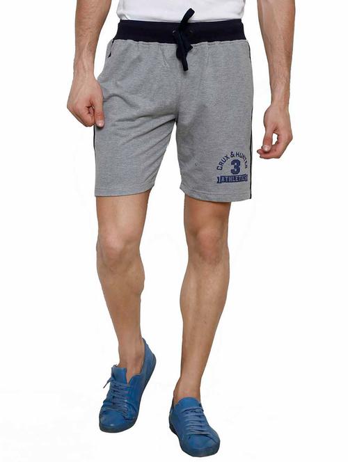 grey cotton short - 11403527 - Very Small Image - 1
