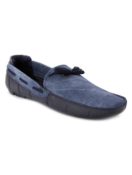blue faux leather moccasins - 11405920 - Very Small Image - 1