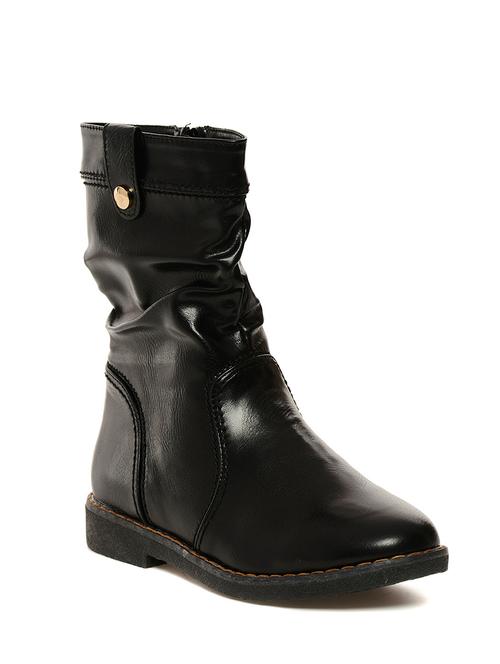 black faux leather 0.5 to 7 boots - 11409341 - Very Small Image - 1
