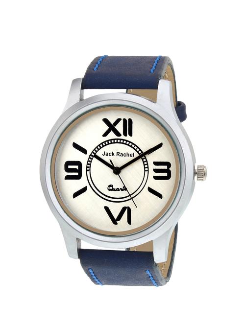 blue leatherette analog watch - 11411747 - Very Small Image - 1