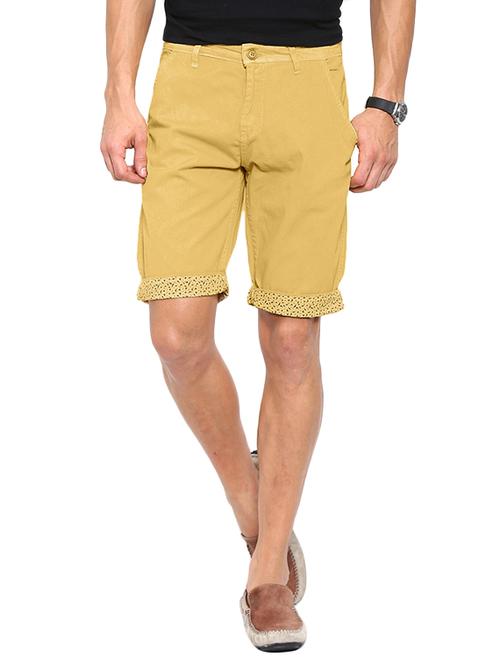 yellow cotton shorts - 11414034 - Very Small Image - 1