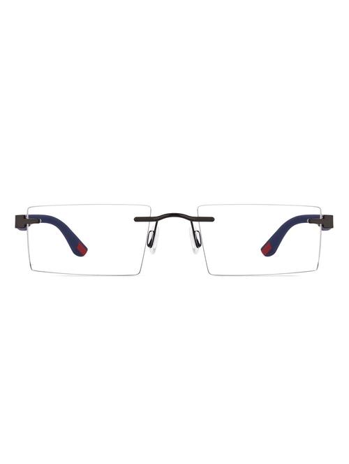 white metal rectangle men spectacle frame - 11416154 - Very Small Image - 1