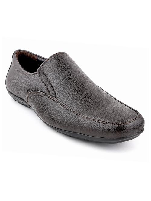 brown leather slip on ons - 11417165 - Very Small Image - 1
