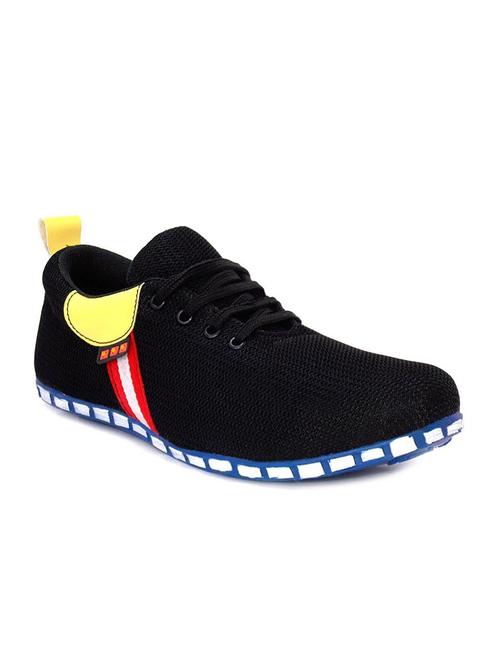 black mesh lace up sport shoes - 11418568 - Very Small Image - 1