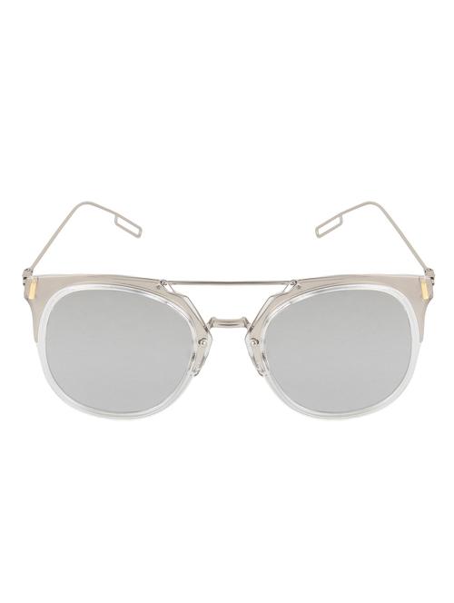 silver metal round men sunglass - 11421983 - Very Small Image - 1