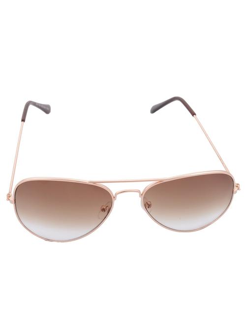 brown metal aviator men sunglass - 11422020 - Very Small Image - 1