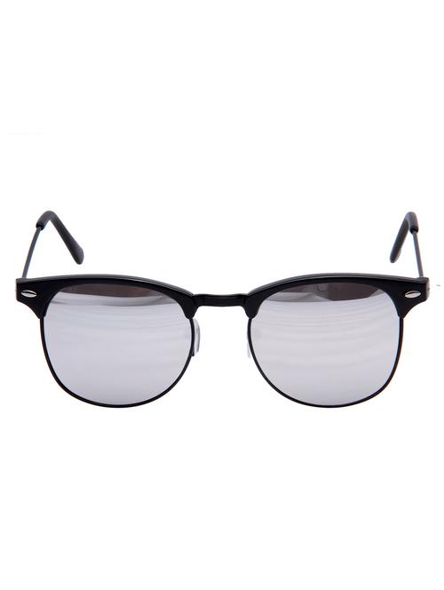 black plastic round men sunglass - 11422037 - Very Small Image - 1
