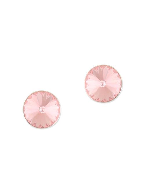 pink round crystal studs - 1142216 - Very Small Image - 1