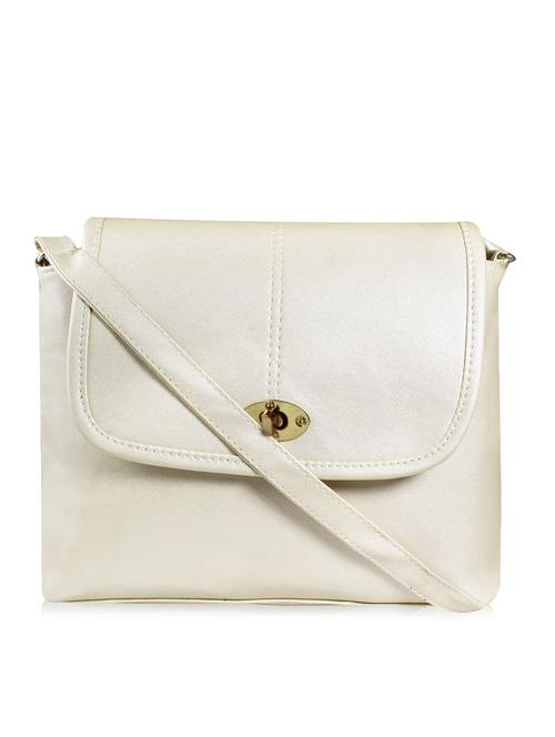 white leatherette sling bag - 11422818 - Very Small Image - 1