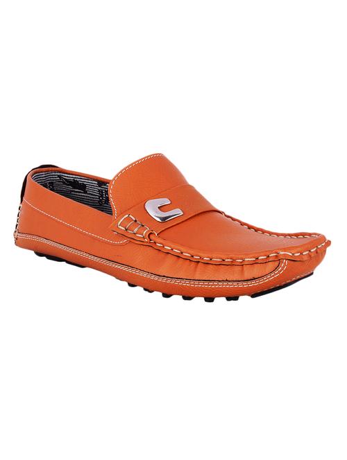 tan faux leather slip on loafers - 11426342 - Very Small Image - 1