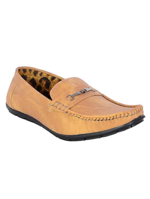 tan faux leather loafers - 11428928 - Very Small Image - 1