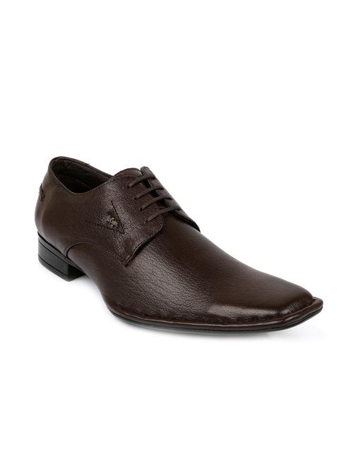 brown formal leather derby - 11429624 - Very Small Image - 1