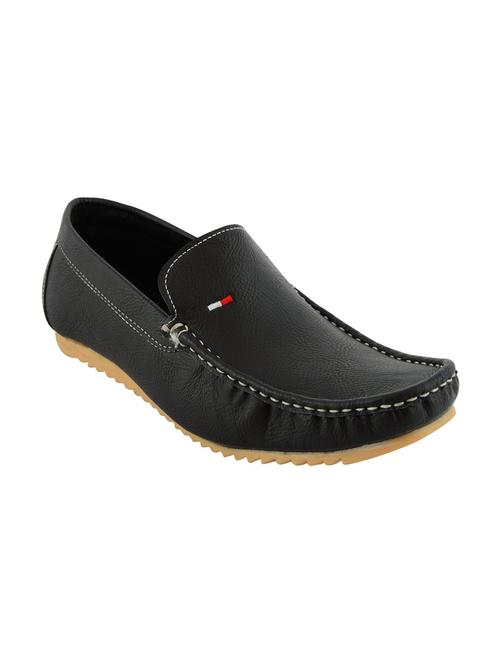 leatherkraft men's coffee colored synthetic loafers - 11431667 - Very Small Image - 1
