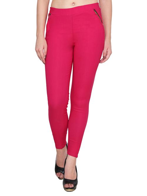 pink cotton jeggings - 11435415 - Very Small Image - 1