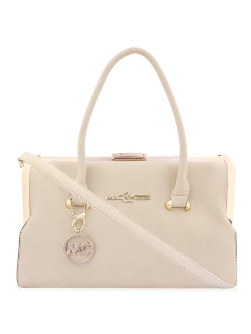 beige leatherette handbag - 11436354 - Very Small Image - 1