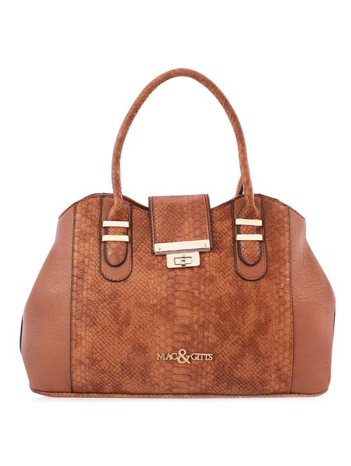 brown leatherette handbag - 11436383 - Very Small Image - 1