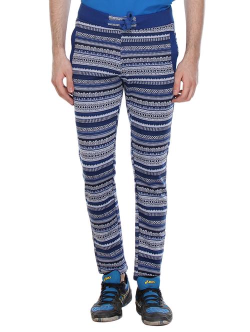 blue cotton ankle length track pant - 11438984 - Very Small Image - 1