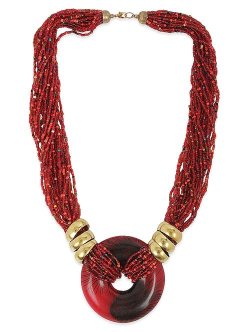 red wood long necklace - 11439673 - Very Small Image - 1