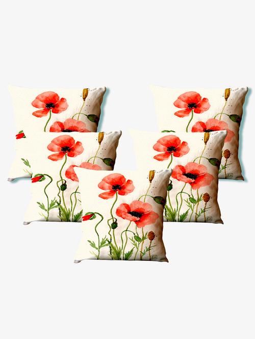 la verve digital printed canvas floral cushion cover - 11444263 - Very Small Image - 1