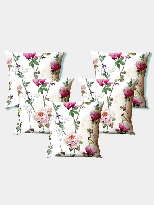 la verve digital printed canvas floral cushion cover - 11444281 - Very Small Image - 1