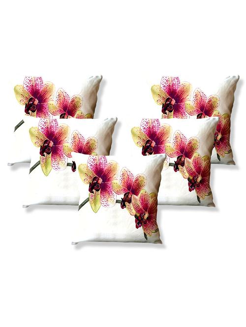 la verve digital printed canvas floral cushion cover - 11444302 - Very Small Image - 1