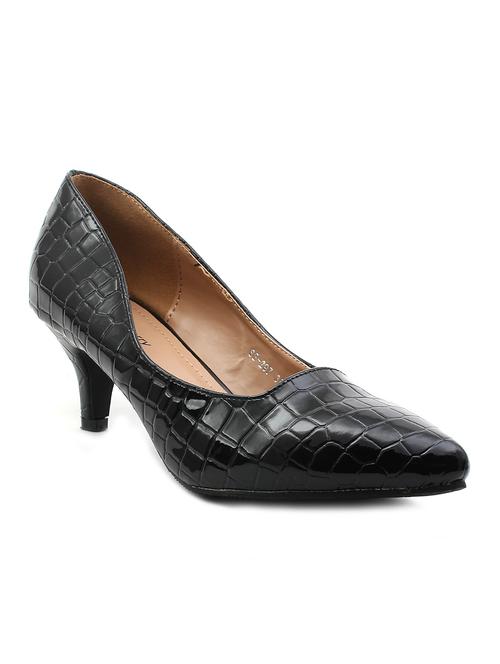 black synthetic slip on pumps - 11446833 - Very Small Image - 1